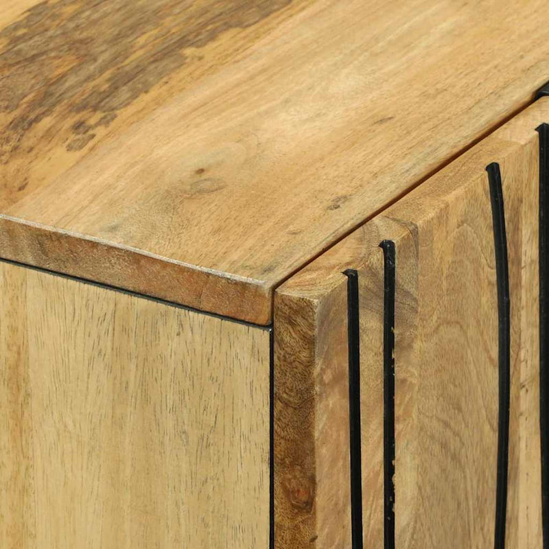 vidaXL Magas Szekrény fiókkal Barna 60 x 33 x 100 cm tömör mangófa