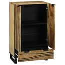 vidaXL Magas Szekrény Barna 60 x 33 x 100 cm tömör mangófa