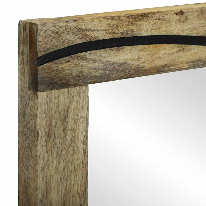 vidaXL Fürdőszobai tükör tükörrel Barna 50 x 2.5 x 70 cm