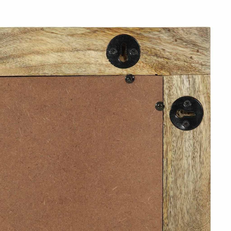 vidaXL Fürdőszobai tükör tükörrel Barna 50 x 2.5 x 70 cm