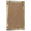 vidaXL Fürdőszobai tükör tükörrel Barna 70 x 50 x 2,5 cm