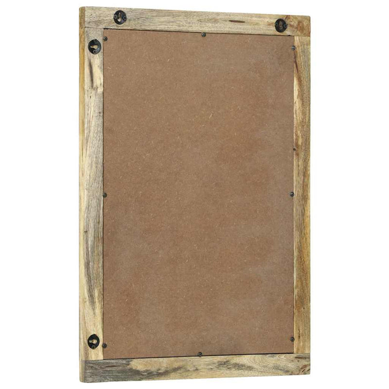vidaXL Fürdőszobai tükör tükörrel Barna 50 x 2.5 x 70 cm