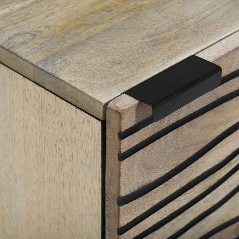 vidaXL Éjjeliszekrények 2 pcs Természetes 40 x 33 x 46 cm