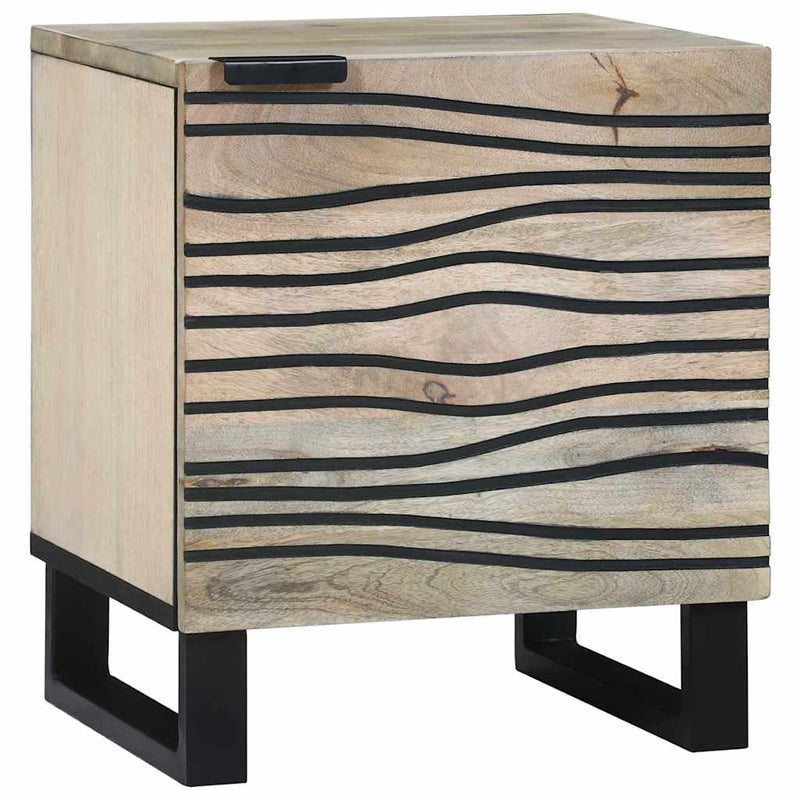 vidaXL Éjjeliszekrények 2 pcs Természetes 40 x 33 x 46 cm
