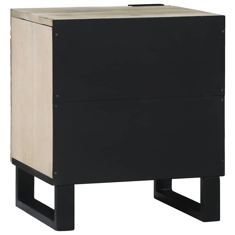 vidaXL Éjjeliszekrények 2 pcs Természetes 40 x 33 x 46 cm