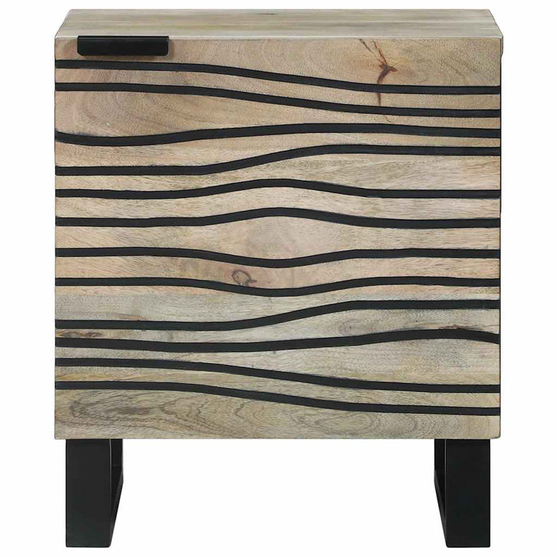 vidaXL Éjjeliszekrények 2 pcs Természetes 40 x 33 x 46 cm