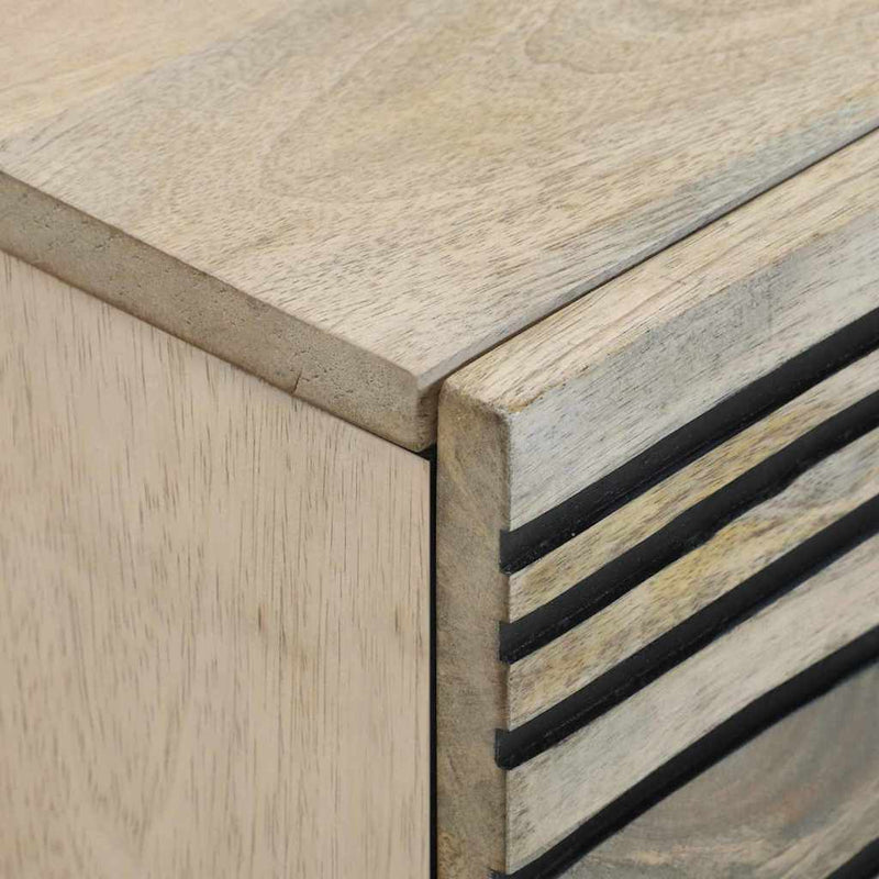 vidaXL Éjjeliszekrény fiókkal 2 pcs Fehér és fekete 40 x 33 x 46 cm