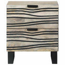 vidaXL Éjjeliszekrény 2 pcs Fehér 40 x 33 x 46 cm Szerelt Fa