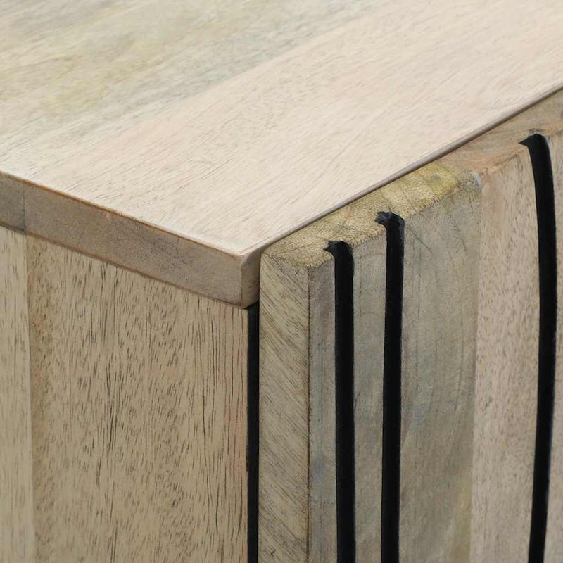 vidaXL Széf Fehér 60 x 33.5 x 75 cm tömör mangófa