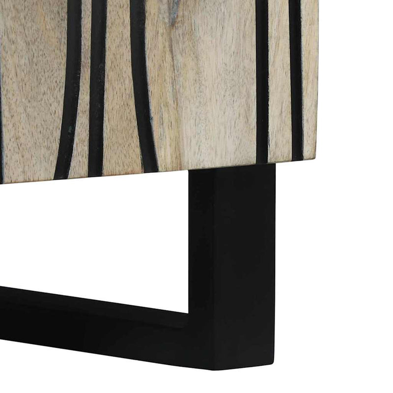 vidaXL Széf Fehér 60 x 33.5 x 75 cm tömör mangófa