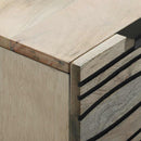 vidaXL Széf fiókkal Fehér 60 x 33.5 x 75 cm Tömör mangófa