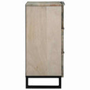 vidaXL Széf fiókkal Fehér 60 x 33.5 x 75 cm Tömör mangófa