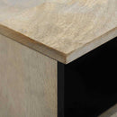 vidaXL Éjjeliszekrény fiókkal 2 pcs Fehér és fekete 40 x 33 x 46 cm