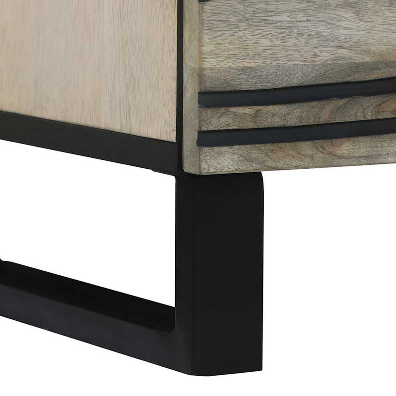 vidaXL Éjjeliszekrény fiókkal 2 pcs Fehér és fekete 40 x 33 x 46 cm