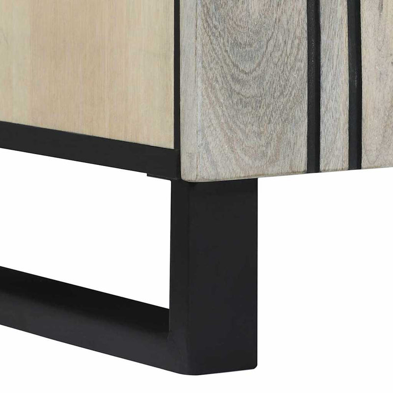 vidaXL Mosdókagyló szekrény polcokkal Barna és fekete 62 x 33 x 58 cm