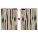 vidaXL Mosdókagyló szekrény ajtóval Barna és fekete 38 x 33.5 x 48 cm