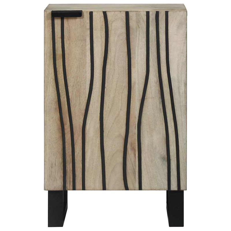 vidaXL Fürdőszoba Székény polcokkal Barna és fekete 38 x 33.5 x 58 cm