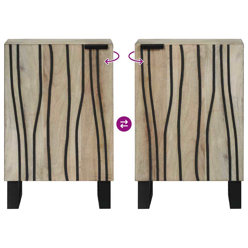 vidaXL Fürdőszobai mosdószekrény Fehér 38 x 33,5 x 58 cm Faanyag