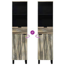 vidaXL Fürdőszoba Székény polcokkal Barna és fekete 38 x 33 x 160 cm