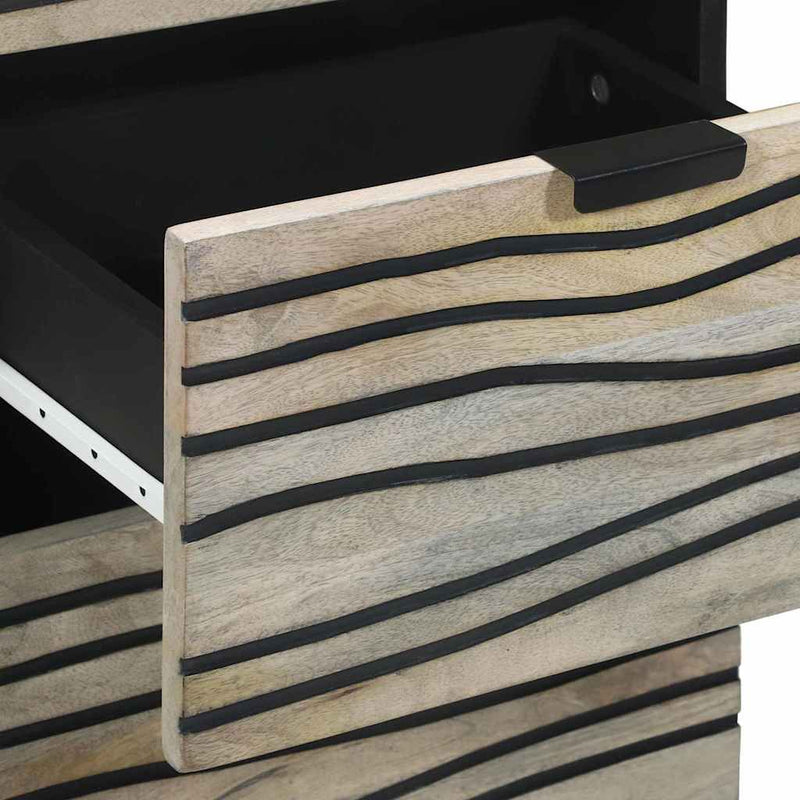 vidaXL Média tárolószekrények és állványok fiókkal Fehér és fekete