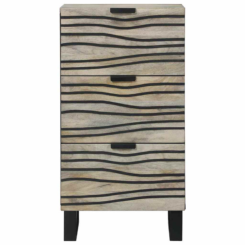 vidaXL Média tárolószekrények és állványok fiókkal Fehér és fekete