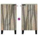 vidaXL Szekrény Fehér 40 x 33 x 75 cm tömör mangófa