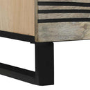 vidaXL Komód Fehér 80 x 33 x 75 cm tömör mangófa