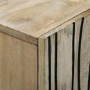 vidaXL Komód Fehér 90 x 33 x 75 cm tömör mangófa