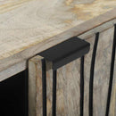 vidaXL Komód Fehér 90 x 33 x 75 cm tömör mangófa