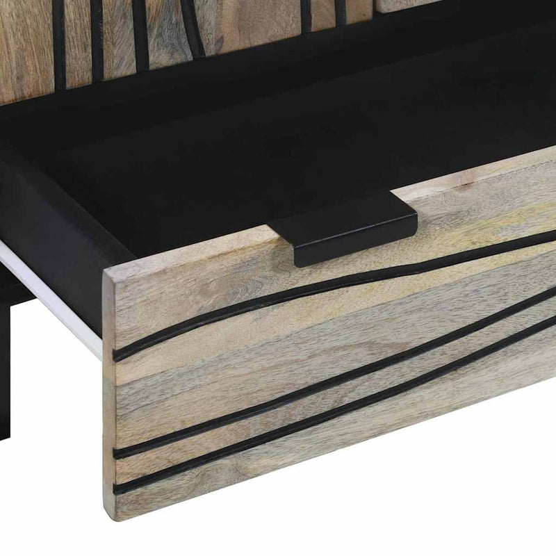 vidaXL Média tárolószekrények és állványok fiókkal Fehér és fekete