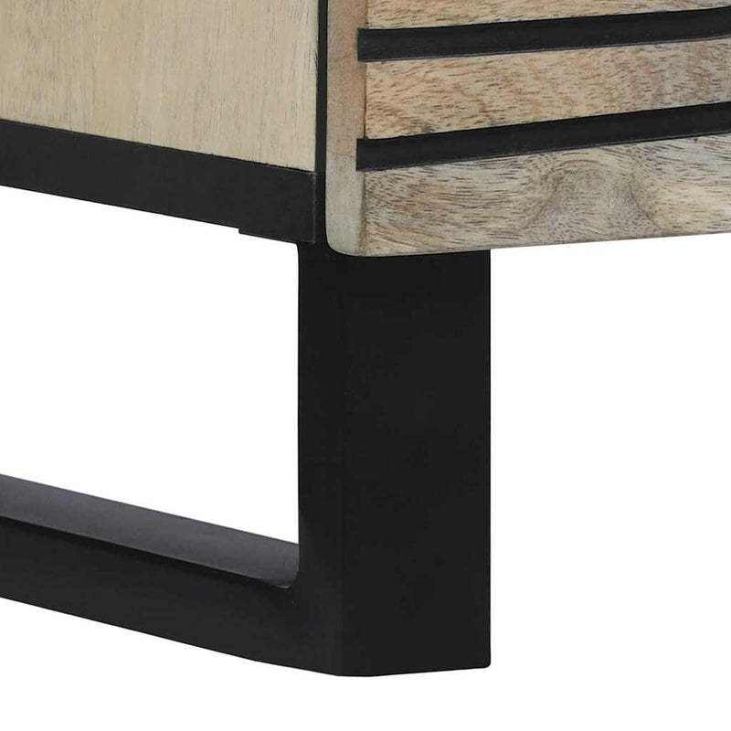 vidaXL Média tárolószekrények és állványok fiókkal Fehér és fekete