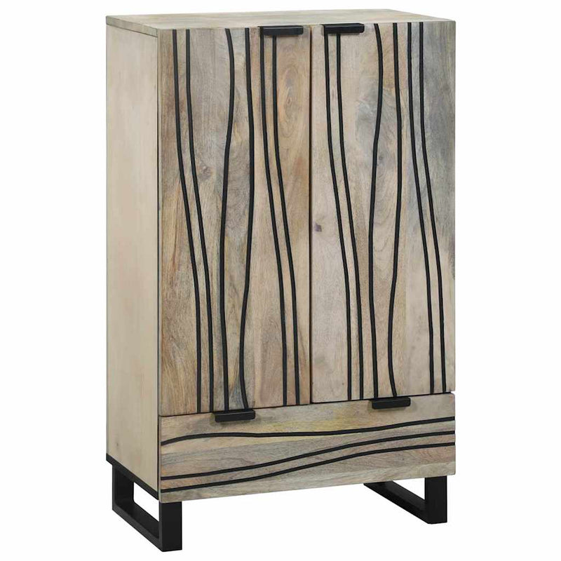 vidaXL Média tárolószekrények és állványok fiókkal Fehér és fekete