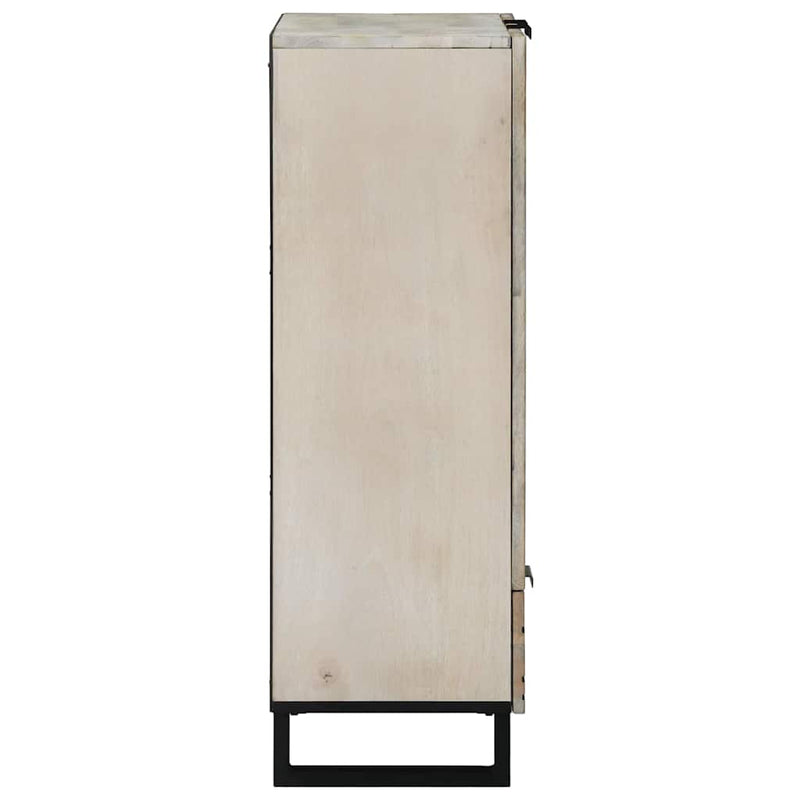 vidaXL Média tárolószekrények és állványok fiókkal Fehér és fekete