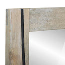 vidaXL Fürdőszobai tükör tükörrel Barna 70 x 50 x 2,5 cm