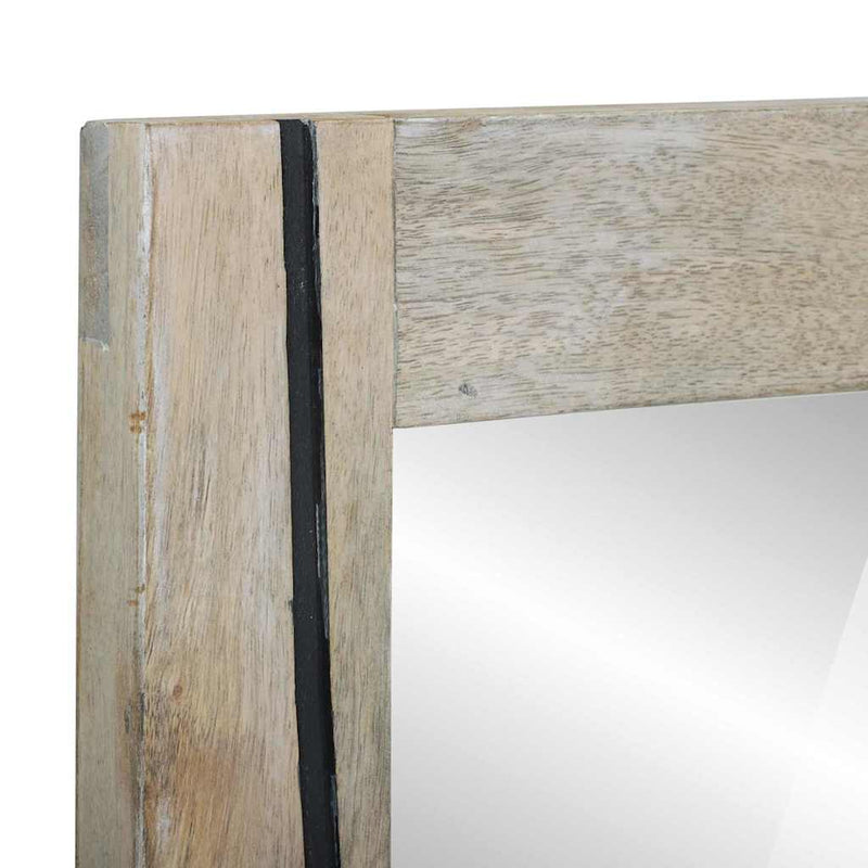 vidaXL Fürdőszobai tükör tükörrel Barna 50 x 2.5 x 70 cm