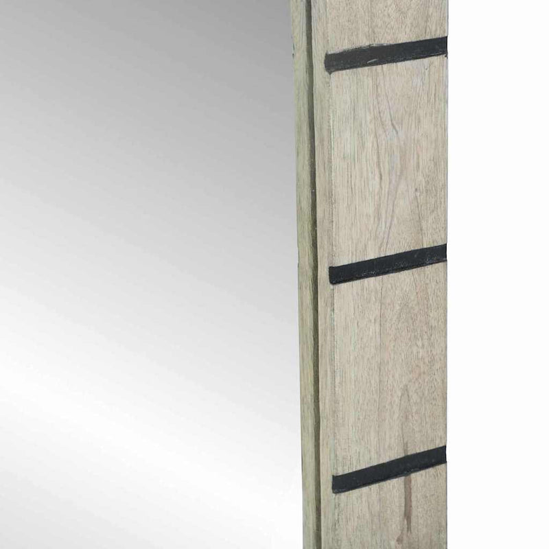 vidaXL Fürdőszobai tükör tükörrel Barna 50 x 2.5 x 70 cm