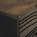 vidaXL Éjjeliszekrény fiókkal Dió 40 x 33 x 46 cm Tömör akácfa