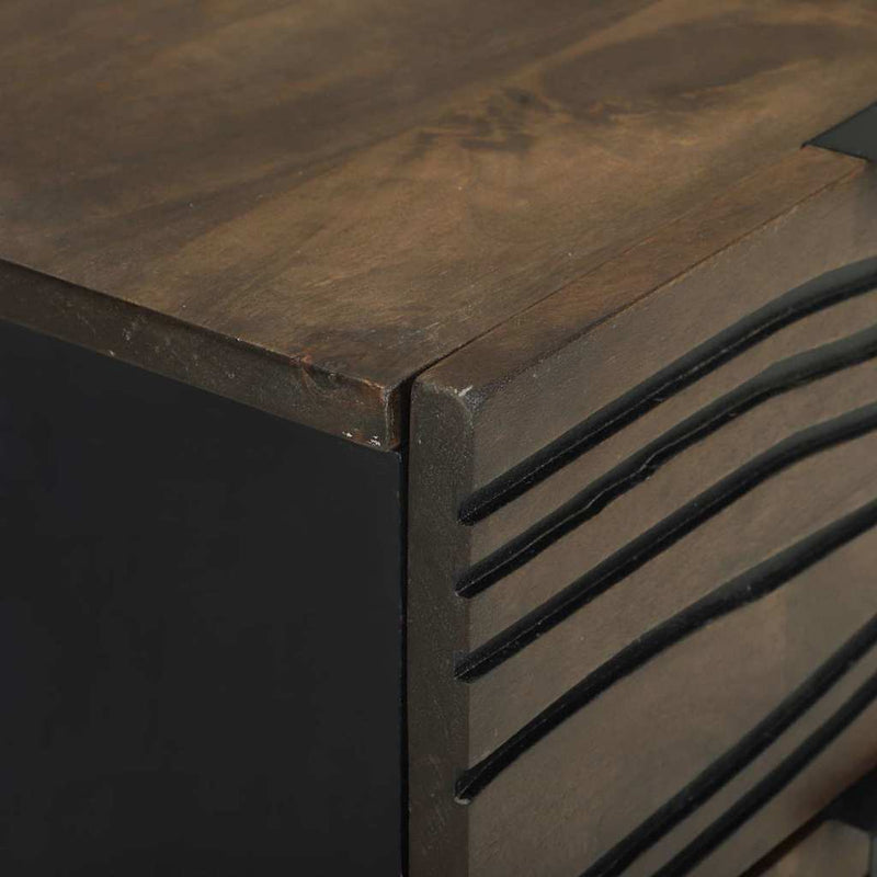 vidaXL Éjjeliszekrény fiókkal Dió 40 x 33 x 46 cm Tömör akácfa