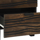 vidaXL Éjjeliszekrény fiókkal 2 pcs Dió 40 x 33 x 46 cm tömör mangófa