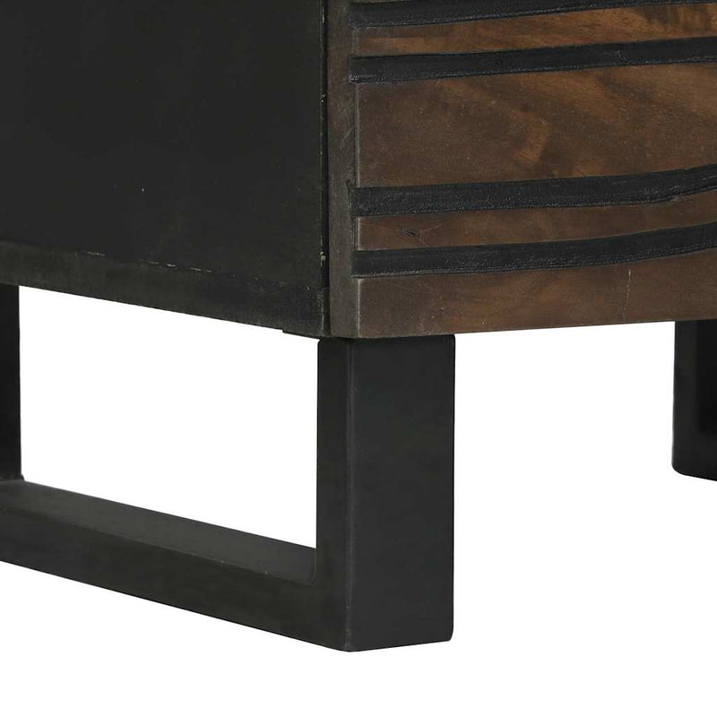vidaXL Éjjeliszekrény fiókkal 2 pcs Dió 40 x 33 x 46 cm tömör mangófa