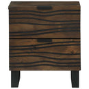 vidaXL Éjjeliszekrény 2 pcs Dió 40 x 33 x 46 cm Szerelt Fa