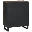 vidaXL Széf fiókkal Barna 60 x 33.5 x 75 cm Tömör mangófa