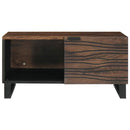 vidaXL Dohányzóasztal Barna és fekete 80 x 50 x 40 cm Tömör akácfa