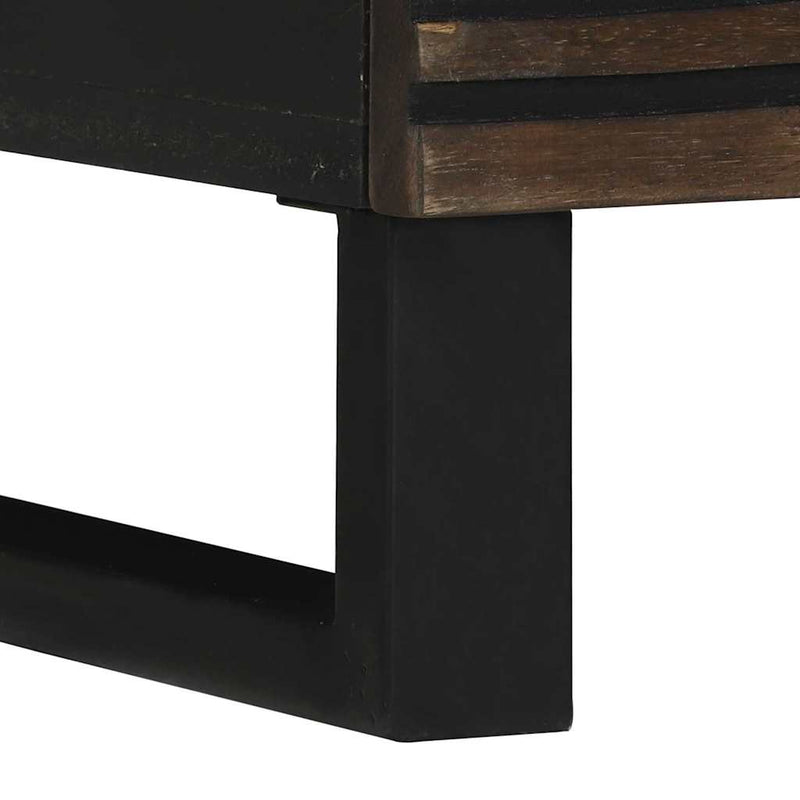 vidaXL Éjjeliszekrény fiókkal 2 pcs Dió 40 x 33 x 46 cm tömör mangófa
