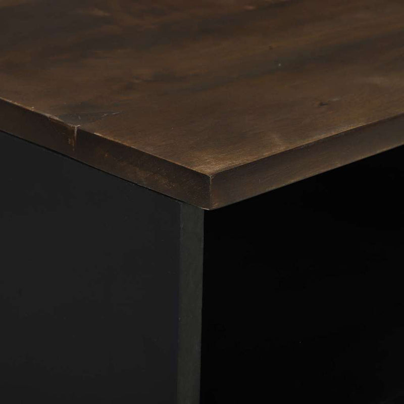 vidaXL Éjjeliszekrény fiókkal 2 pcs Dió 40 x 33 x 46 cm tömör mangófa