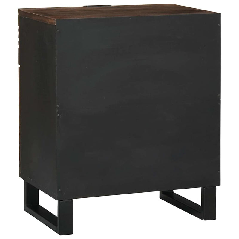 vidaXL Éjjeliszekrény fiókkal Dió 50 x 33 x 60 cm tömör mangófa