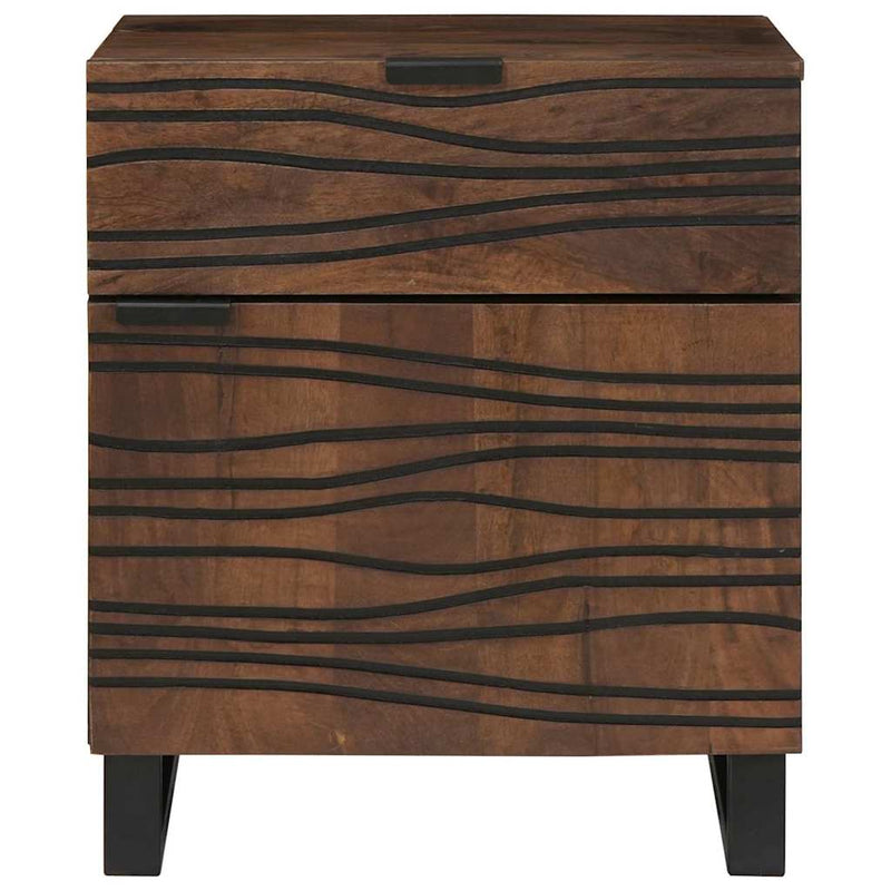 vidaXL Éjjeliszekrény fiókkal Dió 50 x 33 x 60 cm tömör mangófa
