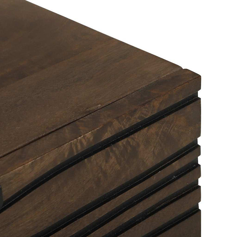 vidaXL Éjjeliszekrény fiókkal Dió 50 x 33 x 60 cm tömör mangófa