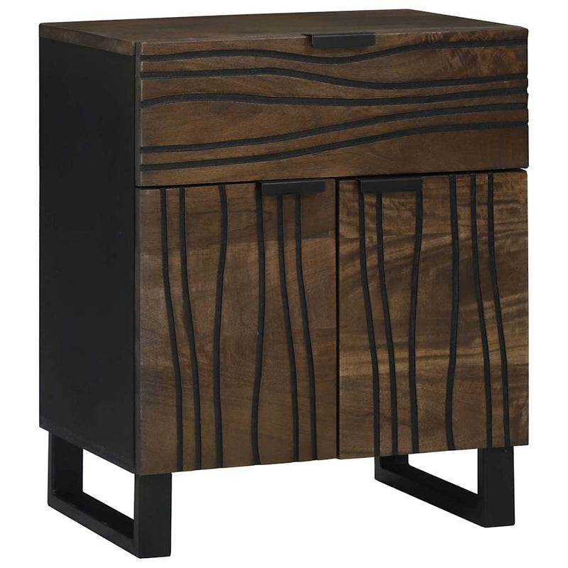 vidaXL Éjjeliszekrény fiókkal Dió 50 x 33 x 60 cm tömör mangófa