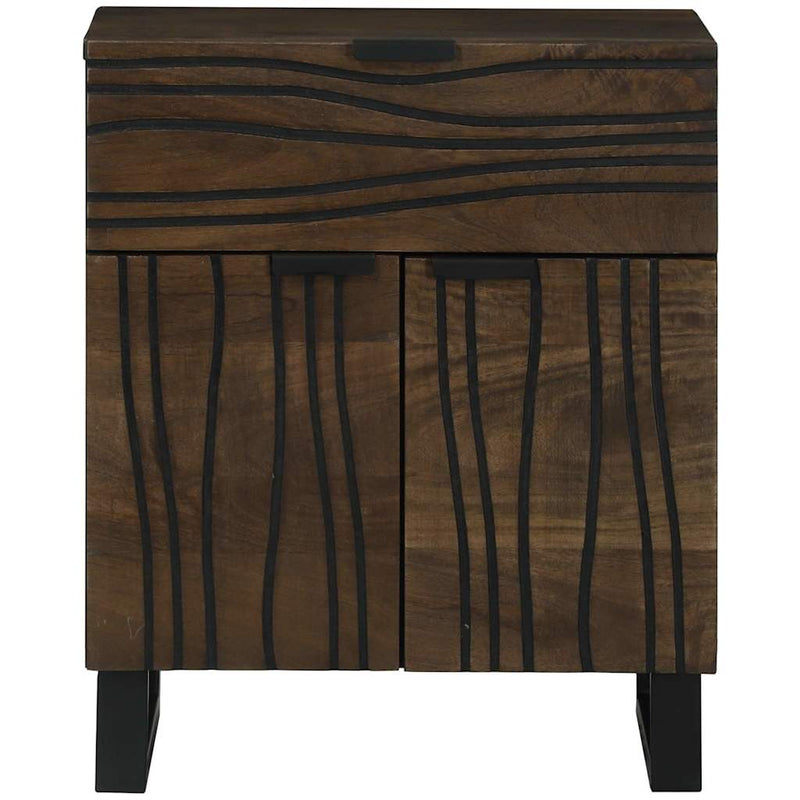 vidaXL Éjjeliszekrény fiókkal Dió 50 x 33 x 60 cm tömör mangófa